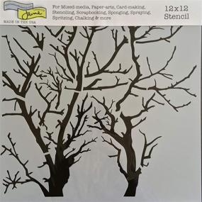 img 1 attached to 🌲 The Crafter's Workshop Reusable Stencil Set: Aspen Trees/Reversed Branches (Pack of 2)