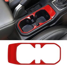 img 4 attached to CheroCar Cup Holder Cover Frame Trim For Jeep Wangler JL JLU 2018-2020 Interior Accessories