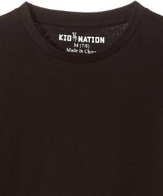 img 1 attached to Kid Nation Boys' Long Sleeve Crew Neck T-Shirt in Tops, Tees, and Shirts