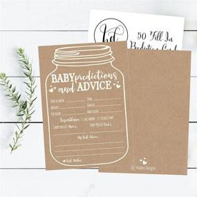 img 2 attached to 🍼 50 Mason Jar Advice and Prediction Cards for Baby Shower Game: A Special Keepsake for New Parents and Welcoming Baby, Perfect for Girls or Boys - Fun and Memorable Gender Neutral Shower Party Favors