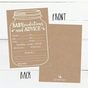 img 3 attached to 🍼 50 Mason Jar Advice and Prediction Cards for Baby Shower Game: A Special Keepsake for New Parents and Welcoming Baby, Perfect for Girls or Boys - Fun and Memorable Gender Neutral Shower Party Favors