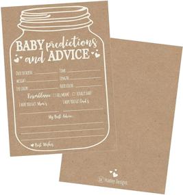 img 4 attached to 🍼 50 Mason Jar Advice and Prediction Cards for Baby Shower Game: A Special Keepsake for New Parents and Welcoming Baby, Perfect for Girls or Boys - Fun and Memorable Gender Neutral Shower Party Favors