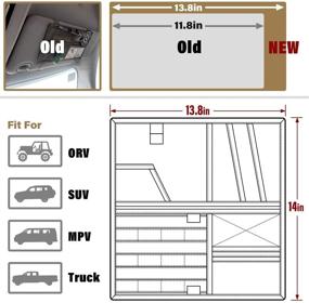 img 2 attached to 🚚 WYNEX Truck Visor Panel Organizer: Ultimate Storage Solution for Pickup F150 – Large Molle Visor Panel for Tactical Sunshade & Car Sun Visor Holder