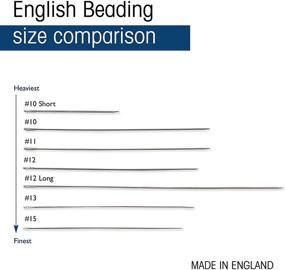 img 2 attached to 🧵 The Beadsmith Bead Embroidery Needles, Size 10 and 12 Assortment, Pack of 4 - European Quality, Perfect for Right Angle Weave and Thread Protection!