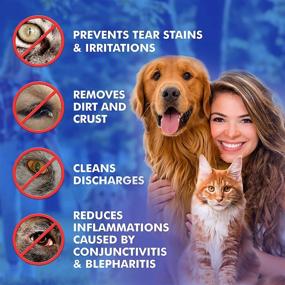 img 2 attached to 🐾 Arava Pet Eye Wipes - Natural and Medicated - 100 Count - Gentle Tear Stain Prevention for Dogs, Cats, Puppies, and Kittens