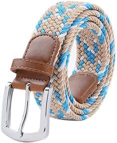 img 4 attached to 👔 Enhance Comfort and Style with EONGERS Braided Stretch Elastic Waist28 Men's Accessories