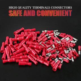 img 2 attached to 🔌 Hilitchi 100Pcs Изолированные Терминалы Соединителей: Эффективное Решение для Промышленных Электрических Применений