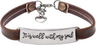 vintage leather jewelry: inspirational birthday gift bracelets for women - unqjry novel girl's bracelet logo