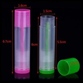 img 1 attached to Pack of 24 Clear Lip Balm Containers with Twist Bottom and Top Cap, 3/16Oz (5.5ml)