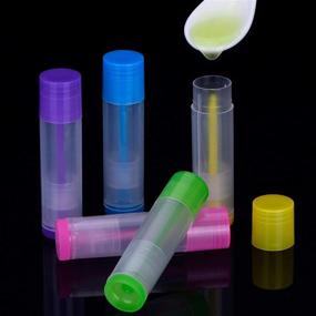 img 2 attached to Pack of 24 Clear Lip Balm Containers with Twist Bottom and Top Cap, 3/16Oz (5.5ml)