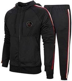 img 4 attached to PASOK Tracksuit Full Zip Running Athletic
