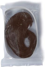img 1 attached to 🏿 Перестроенные парики тёмно-коричневые для кукол-младенцев размером 19 дюймов - реалистичные мягкие парики с длинными вертикальными волосами, подходящие для окружности головы 48 см - идеальные для младенцев перерождённых кукол размером 24"-28" (длинные тёмно-коричневые)