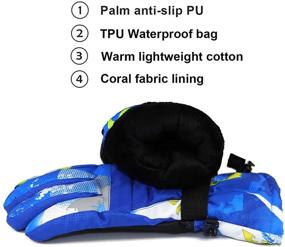 img 1 attached to 🧤 Waterproof Screen Momoon Gloves - Cold Weather Accessories Suitable for Boys