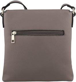 img 3 attached to 👜 B BRENTANO Vegan Medium Crossbody Handbag with Tassel Accents - Flap-Over Design