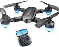 🚁 t4 foldable drone with 1080p hd camera: perfect for kids and adults, 25min flight time, altitude hold mode, rtf one key take off/landing, and app control logo