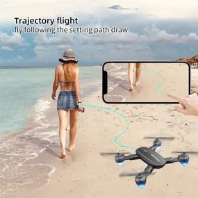 img 1 attached to 🚁 T4 Foldable Drone with 1080P HD Camera: Perfect for Kids and Adults, 25Min Flight Time, Altitude Hold Mode, RTF One Key Take Off/Landing, and APP Control