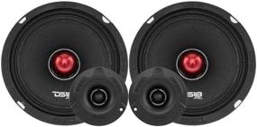 img 4 attached to 🔊 DS18 PRO-X6.4BMPK Mid and High Complete Package: Superior Door Speakers for Car or Truck Stereo Sound System