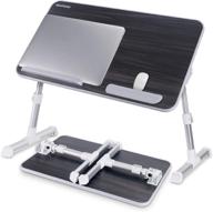 🛏️ adjustable laptop bed stand - portable folding laptop table with foldable legs - ideal for sofa, couch, floor - medium size logo