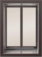 🚪 plexidor performance pet doors for dogs and cats - x-large size, wall-mount dog door with lock and key - bronze логотип