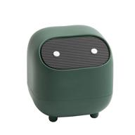 anycar cute mini ninja desktop trash can double press trash can with lid suitable for office bedroom trash can logo