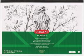 img 4 attached to 📝 Derwent Academy Mediumweight Sketch Paper Pad - 50 Sheets, 18" x 12" (54974)