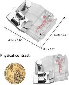 img 3 attached to 🧵 TFBOY Bias Tape Binding Foot - Compatible with Low Shank Snap-On Sewing Machines: Singer, Brother, Babylock, Euro-Pro, Janome, Kenmore, White, Juki, New Home, Simplicity, Elna, and More!