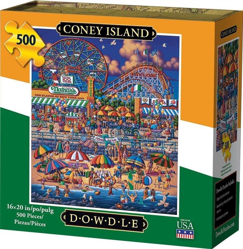 dowdle jigsaw puzzle coney island 로고