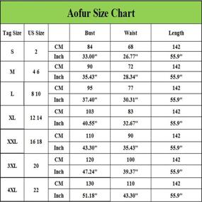 img 1 attached to 👗 Aofur Women's Evening Wedding Maxi Dress Sleeveless Casual Plus Size Summer Long Dress