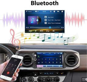 img 2 attached to 🚗 AMPrime 7-дюймовая автомагнитола с Bluetooth, сенсорным экраном, FM-приемником, MP5-плеером, поддержкой Mirror Link для телефона, встроенной камерой заднего вида, управлением с рулевого колеса, пультом дистанционного управления и крепежным комплектом