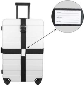 img 1 attached to Багажные ремни Luxebell Аксессуары для чемоданов