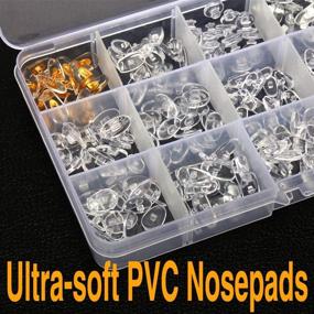img 1 attached to 🔧 Eyeglass and Sunglasses Repair Kit with 1000pcs Mini Metal Screws, Precision Screwdriver Set, Screw Caps/Nuts, Nose Pads Included – Perfect for Eyeglasses, Sunglasses, and Watch Repairs