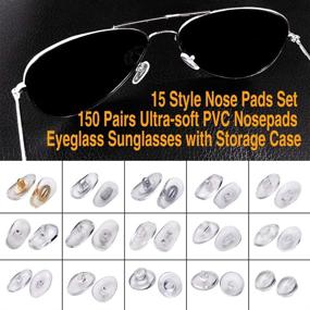 img 3 attached to 🔧 Eyeglass and Sunglasses Repair Kit with 1000pcs Mini Metal Screws, Precision Screwdriver Set, Screw Caps/Nuts, Nose Pads Included – Perfect for Eyeglasses, Sunglasses, and Watch Repairs