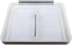 img 1 attached to 🏕️ 1 Pack Universal RV Roof Vent Lid Cover Replacement, 14-Inch White for Camper Trailer and Motorhome