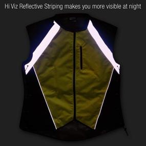 img 1 attached to 🏍️ Badass Moto High Vis Reflective Motorcycle Vest - Yellow, Size Medium. Adjustable for Jackets. Zipper Front & Pocket. Bikers, ATV, Hunting, Cycling, Military