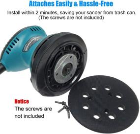 img 2 attached to 🔧 5-Inch Hook & Loop Sander Pad - Compatible with DeWalt, Makita, and Porter Cable Random Orbital Sanders (Fits DW421/K, DW423/K, BO5010, BO5030K, BO5031K, BO5041K)