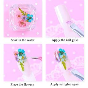 img 2 attached to PHAETON Flowers Stickers Manicure Tweezers