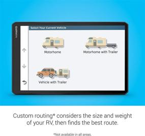 img 1 attached to 🚐 Навигатор для домов на колесах Garmin RV 1090 с дисплеем 10 дюймов - улучшенный дисплей и индивидуальное маршрутизирование по размерам и весу домов на колесах/прицепов