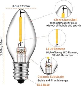 img 1 attached to Candelabra Incandescent Chandelier Replacement Bulb