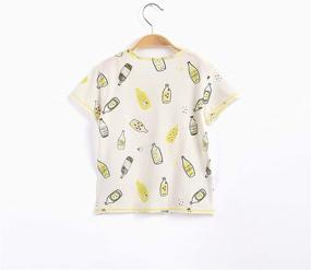 img 3 attached to Cute and Comfy: Aimama Toddler Boys Soft Cotton Yellow T-Shirt!