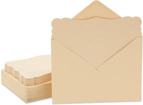 img 4 attached to 💌 Printable Kraft Cardstock Paper Invitations with Envelopes - Pack of 50 | Ideal for Weddings, Birthdays, Baby Showers (5x7)
