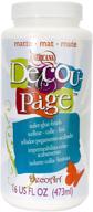 🖌️ decoart 16-ounce decoupage glue: achieve a stunning matte finish with ease logo