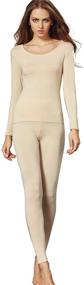 img 4 attached to Liang Rou Crewneck Thermal Underwear Women's Clothing for Lingerie, Sleep & Lounge