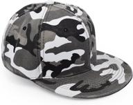 ultrakey flat brim cap: army military 🧢 camo baseball hat for stylish camouflage hip hop look logo