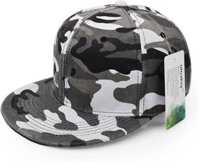 img 3 attached to UltraKey Flat Brim Cap: Army Military 🧢 Camo Baseball Hat for Stylish Camouflage Hip Hop Look