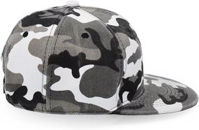 img 2 attached to UltraKey Flat Brim Cap: Army Military 🧢 Camo Baseball Hat for Stylish Camouflage Hip Hop Look