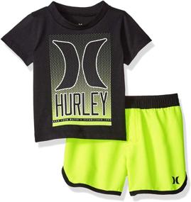 img 3 attached to ✌️ Black Shark 2 Piece Hurley Boys' Clothing Set
