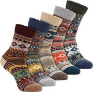 🧦 olibuy women's wool socks: soft & durable winter socks 5-pack - perfect winter wool gifts for women or men logo