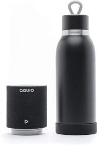img 2 attached to 🔊 Aquio IBTB2BB Double-wall Steel Insulated Hydration Bottle with Built-in Rechargeable Bluetooth Speaker, Powered by iHome, Midnight