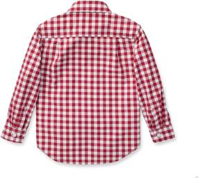 img 3 attached to 👕 Stylish and Versatile: Hope Henry Gingham Poplin Button Boys' Clothing and Tops - Tees & Shirts for Every Occasion