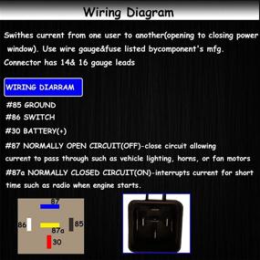 img 1 attached to 🛥️ Waterproof Automotive Relay with Pigtail - Pack of 1, 60/80 Amp 12 Volt, Heavy Duty 12AWG Tinned Copper Wires, Marine Relays for Boats, Car Fans, and Auto Applications